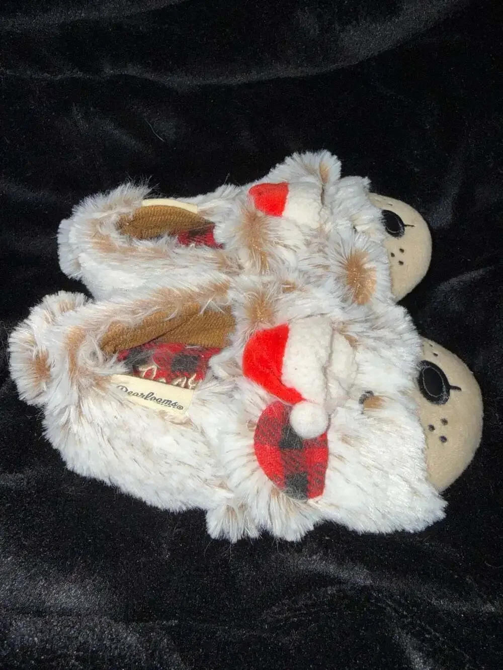 Dearfoams Kids Holiday Dog Slippers Size US 5-7